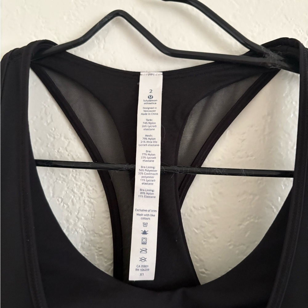 Lululemon Twist Around 2 In 1 Tank Sports Bra Athleisure Yoga Running Pickleball - Picture 3 of 5
